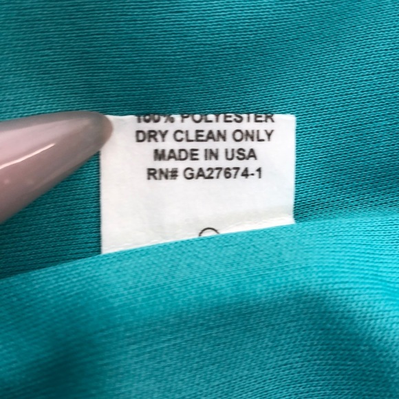 Eva Franco Teal Green Lace Popover Sheath Dress - Picture 8 of 8